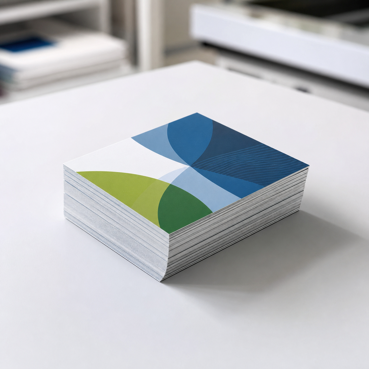 Mockup Kartu & Brosur Gema Printing