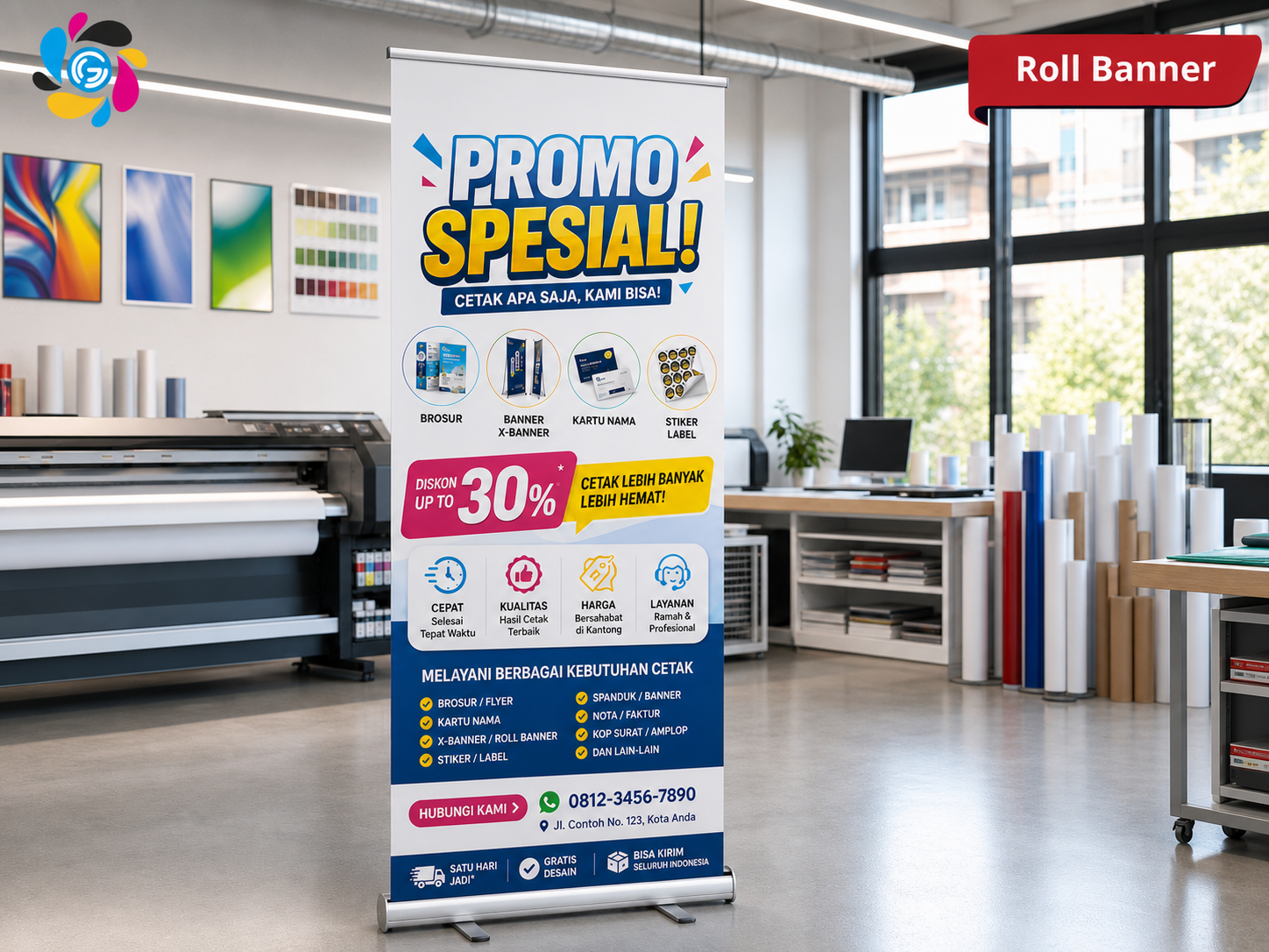 Contoh Roll Banner 160 × 60